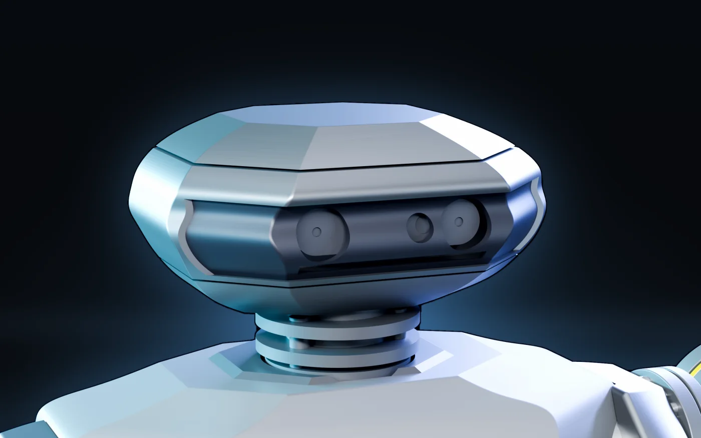 Close detail of the HIRO sensor head and its stereo camera array
